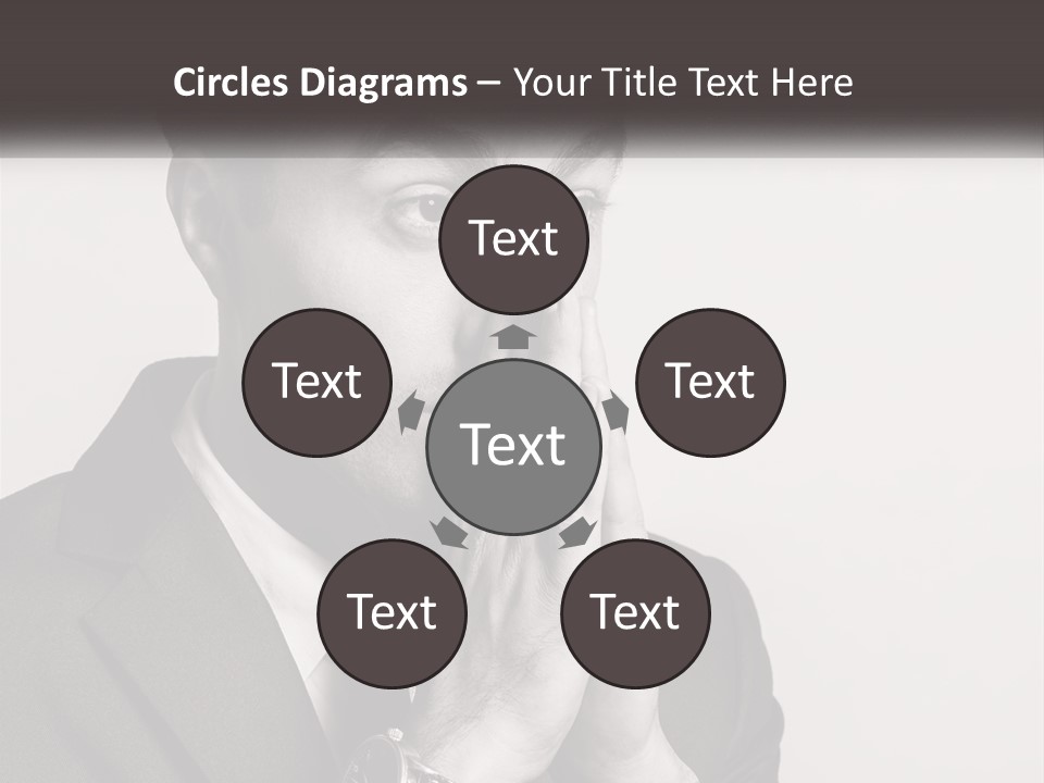 A Man Covering His Face With His Hands PowerPoint Template