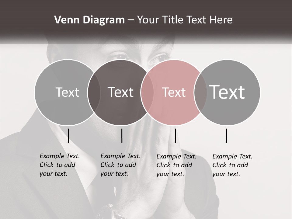 A Man Covering His Face With His Hands PowerPoint Template