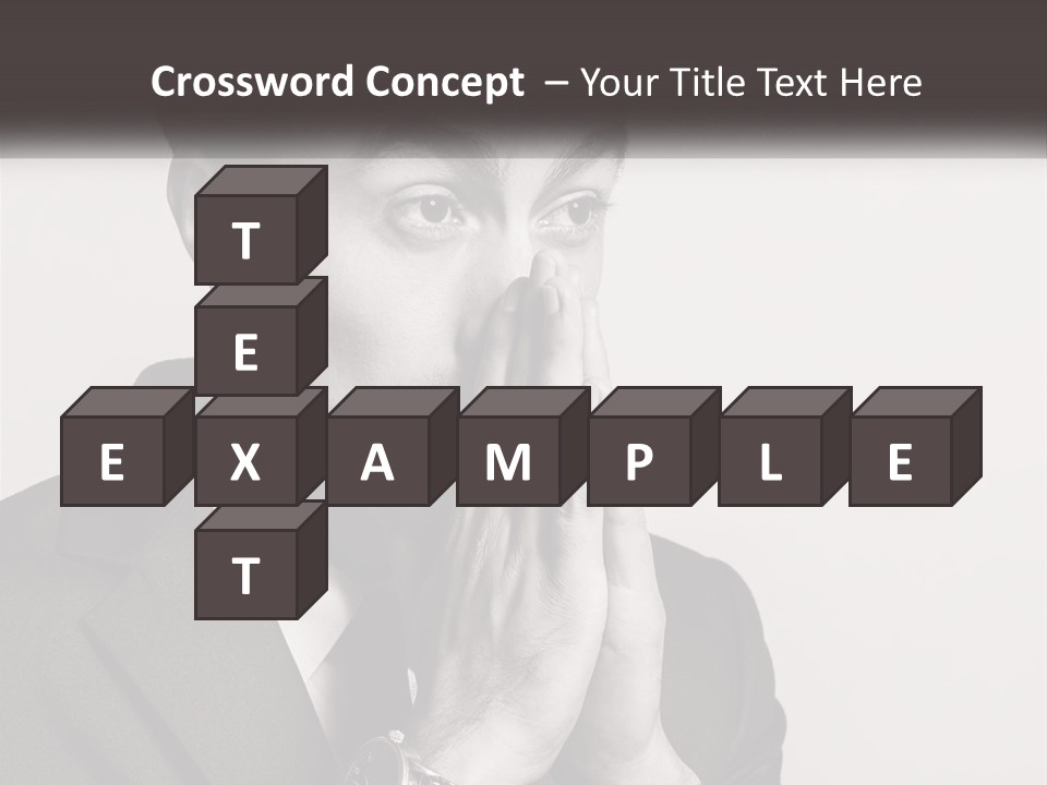 A Man Covering His Face With His Hands PowerPoint Template