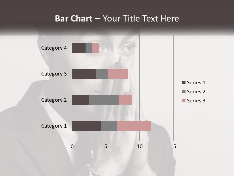 A Man Covering His Face With His Hands PowerPoint Template
