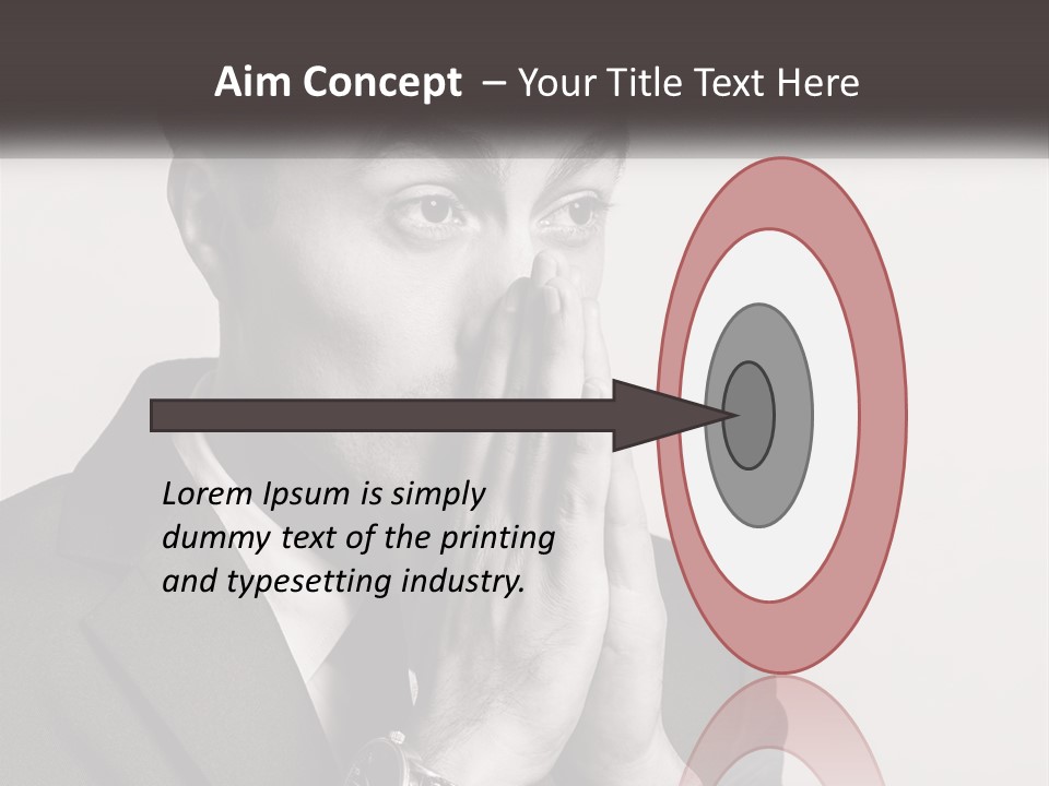 A Man Covering His Face With His Hands PowerPoint Template