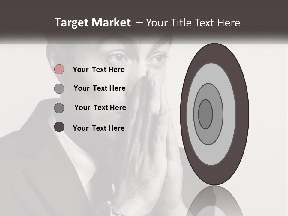 A Man Covering His Face With His Hands PowerPoint Template