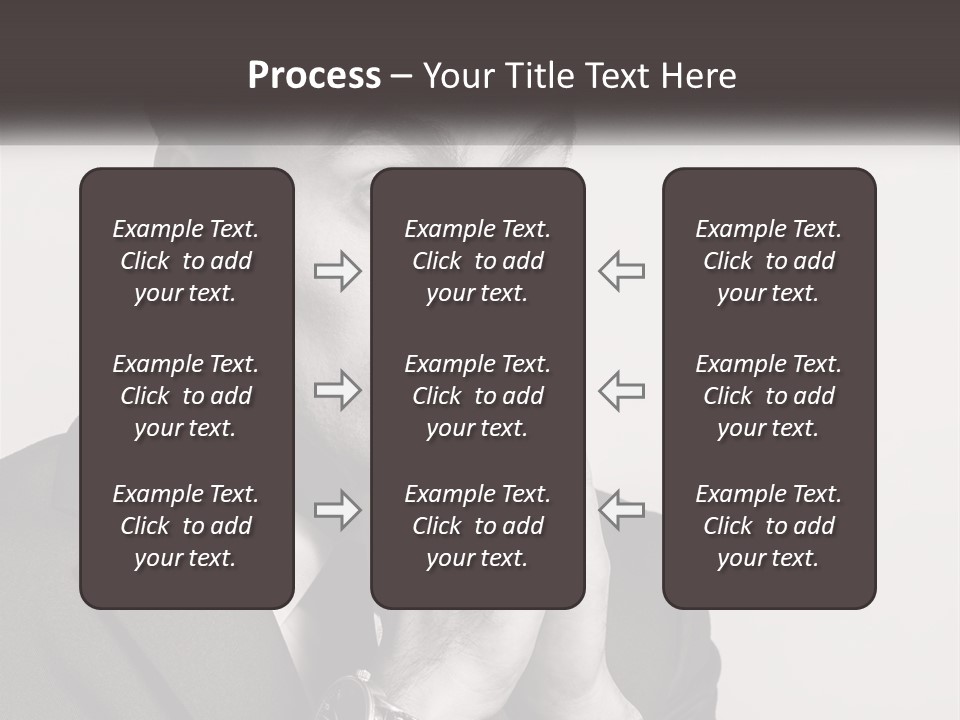 A Man Covering His Face With His Hands PowerPoint Template
