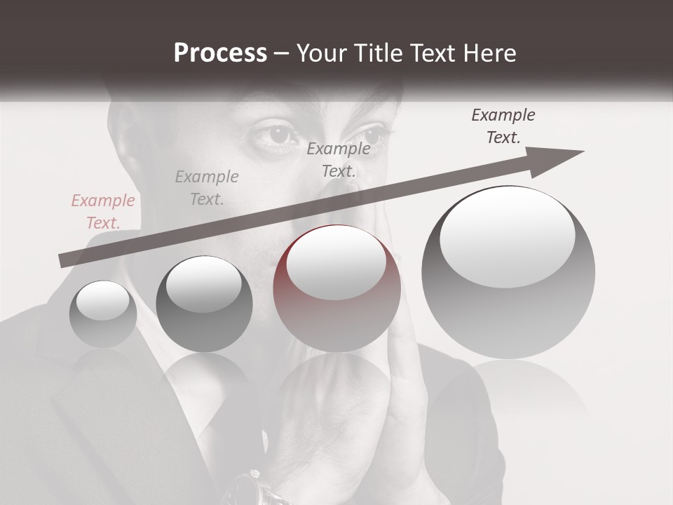 A Man Covering His Face With His Hands PowerPoint Template