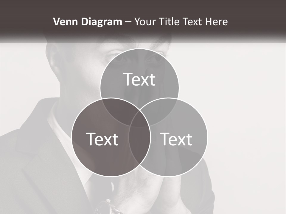 A Man Covering His Face With His Hands PowerPoint Template