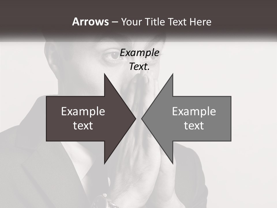 A Man Covering His Face With His Hands PowerPoint Template