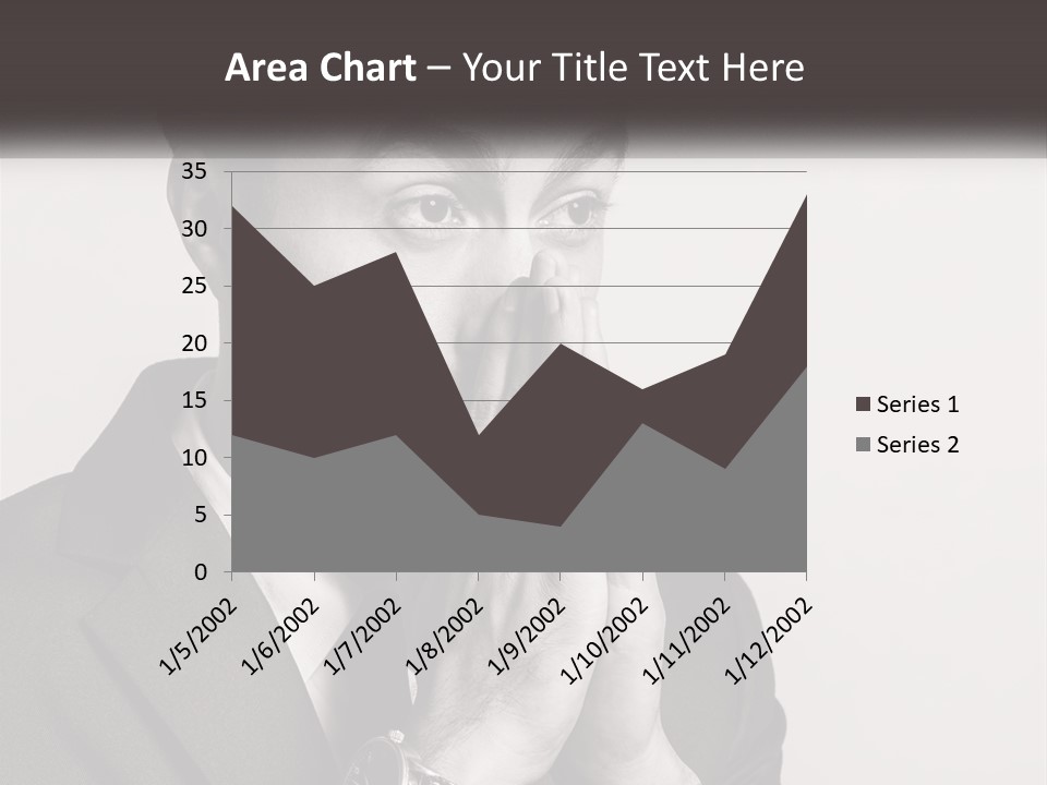 A Man Covering His Face With His Hands PowerPoint Template