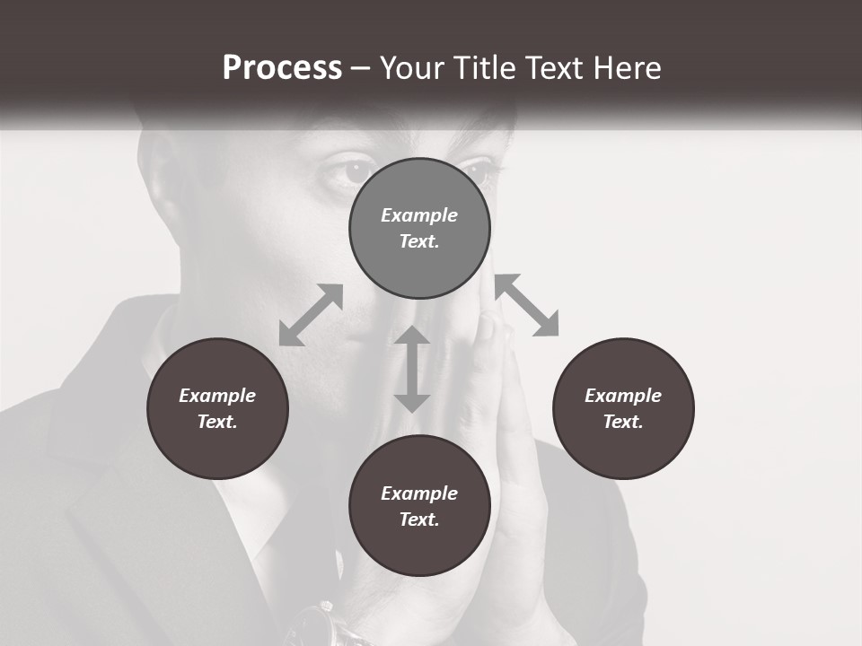 A Man Covering His Face With His Hands PowerPoint Template
