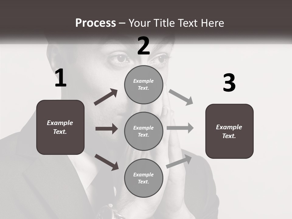 A Man Covering His Face With His Hands PowerPoint Template
