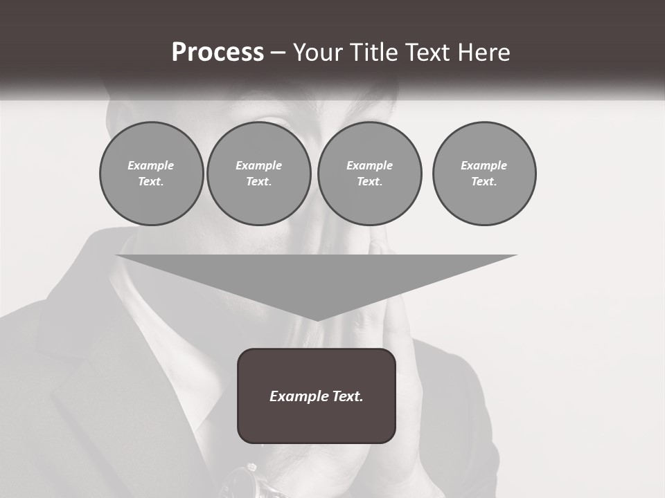 A Man Covering His Face With His Hands PowerPoint Template