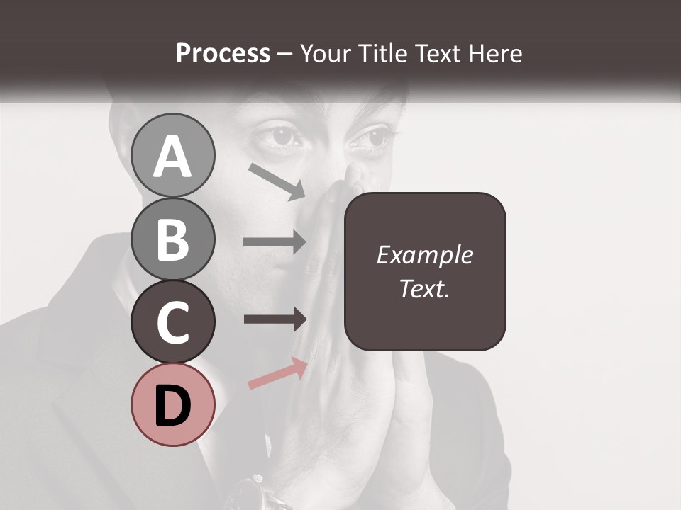 A Man Covering His Face With His Hands PowerPoint Template