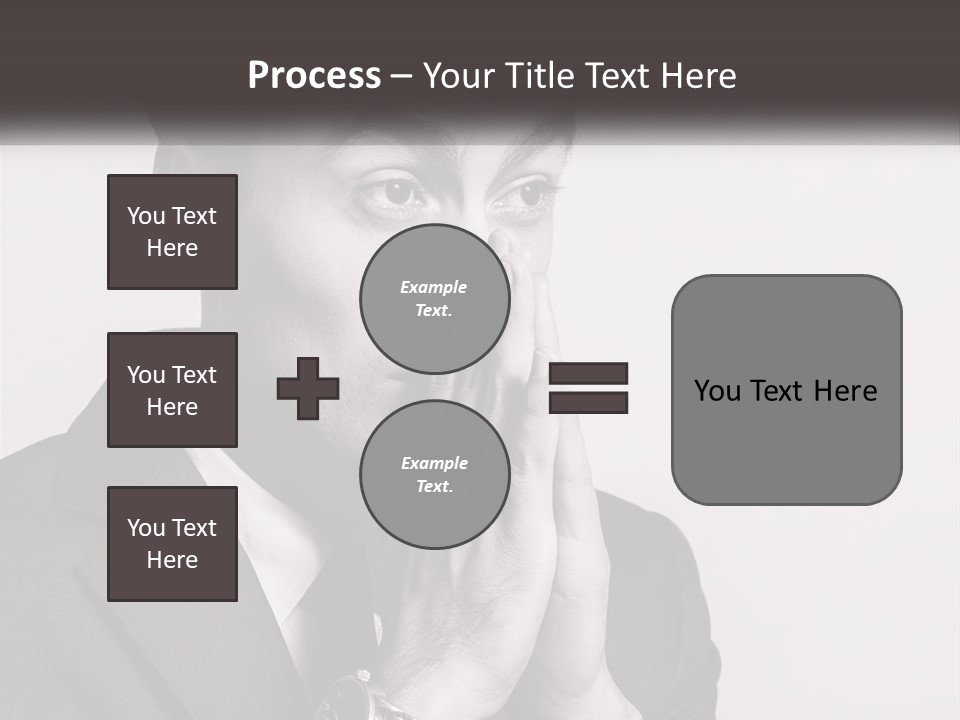 A Man Covering His Face With His Hands PowerPoint Template