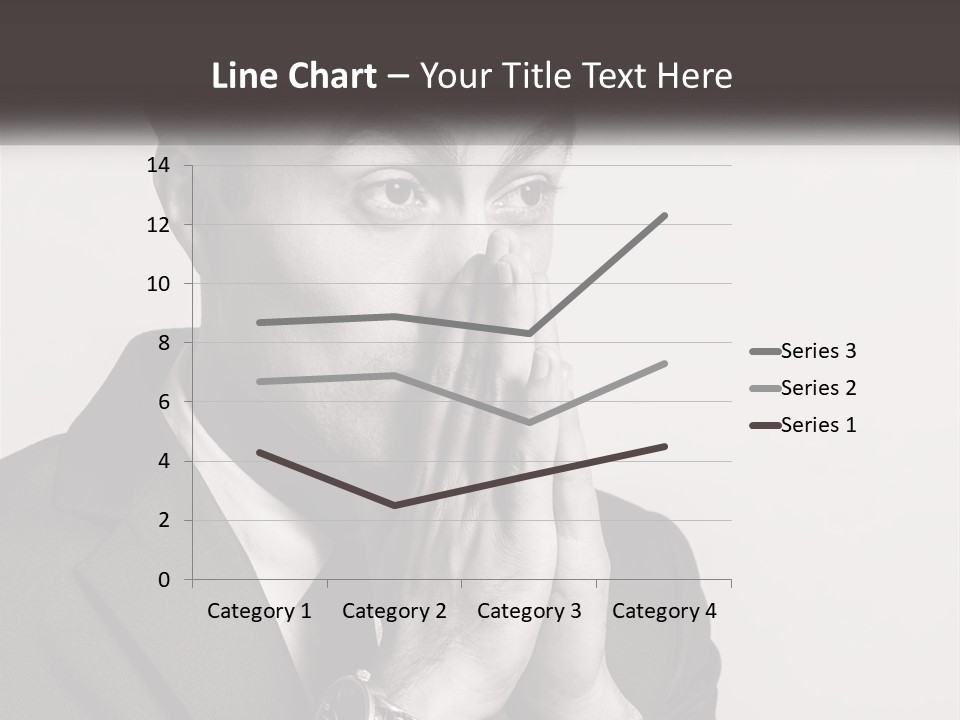 A Man Covering His Face With His Hands PowerPoint Template