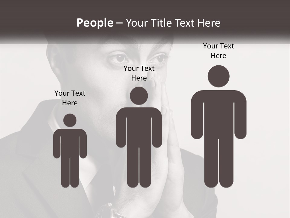 A Man Covering His Face With His Hands PowerPoint Template