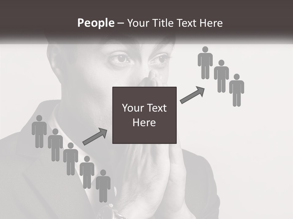 A Man Covering His Face With His Hands PowerPoint Template