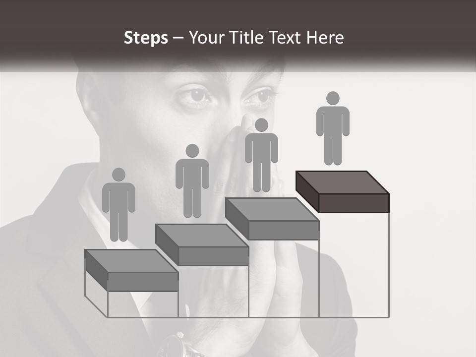 A Man Covering His Face With His Hands PowerPoint Template