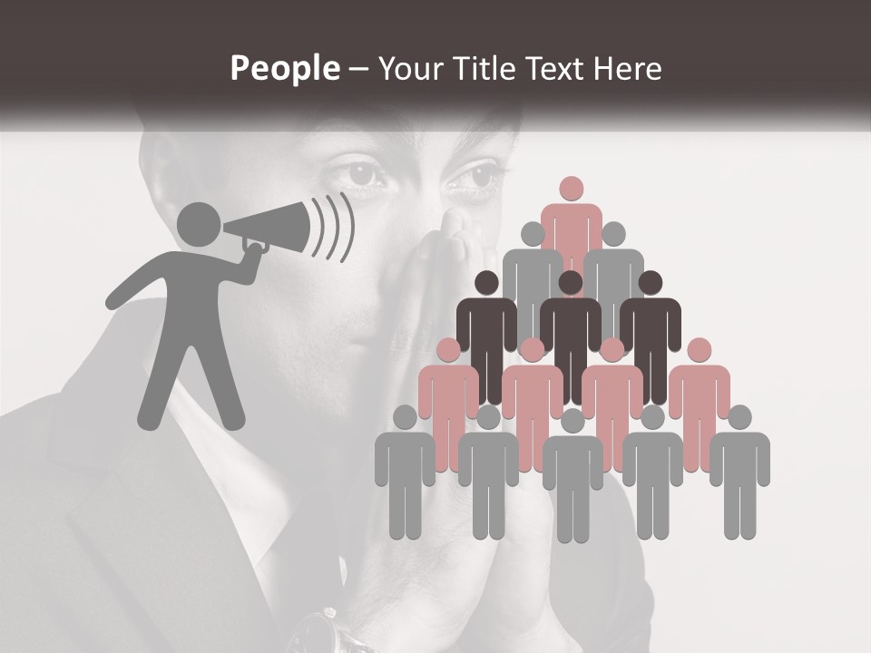 A Man Covering His Face With His Hands PowerPoint Template