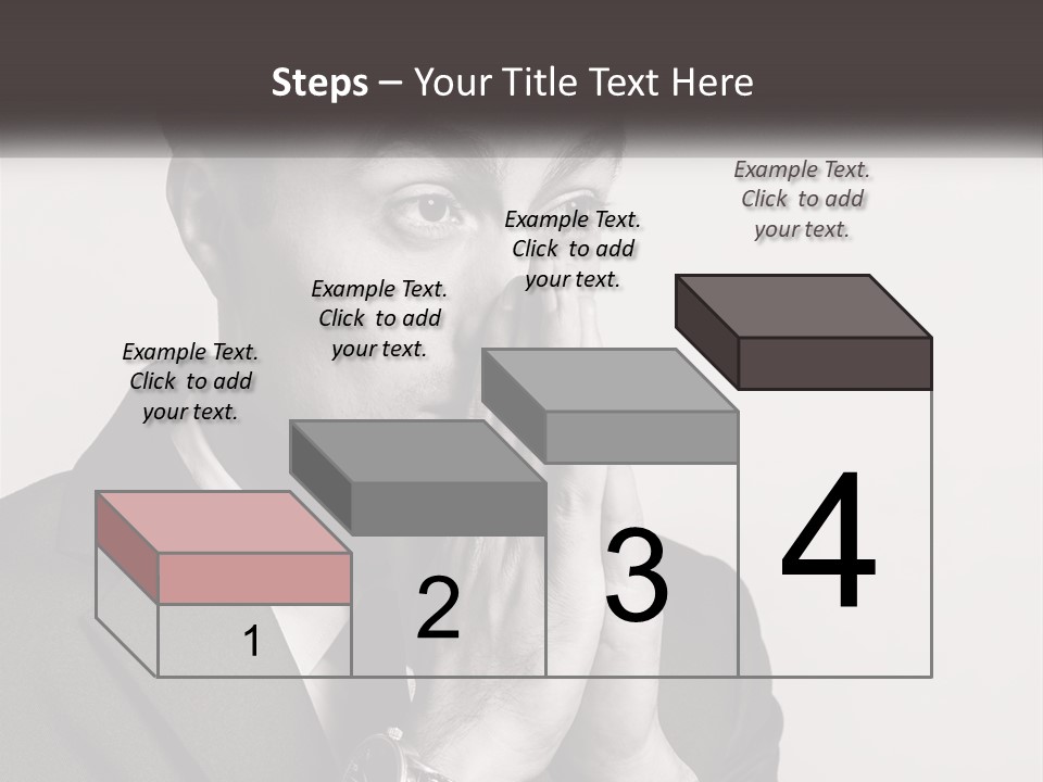 A Man Covering His Face With His Hands PowerPoint Template