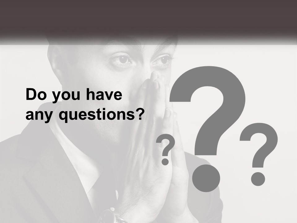 A Man Covering His Face With His Hands PowerPoint Template