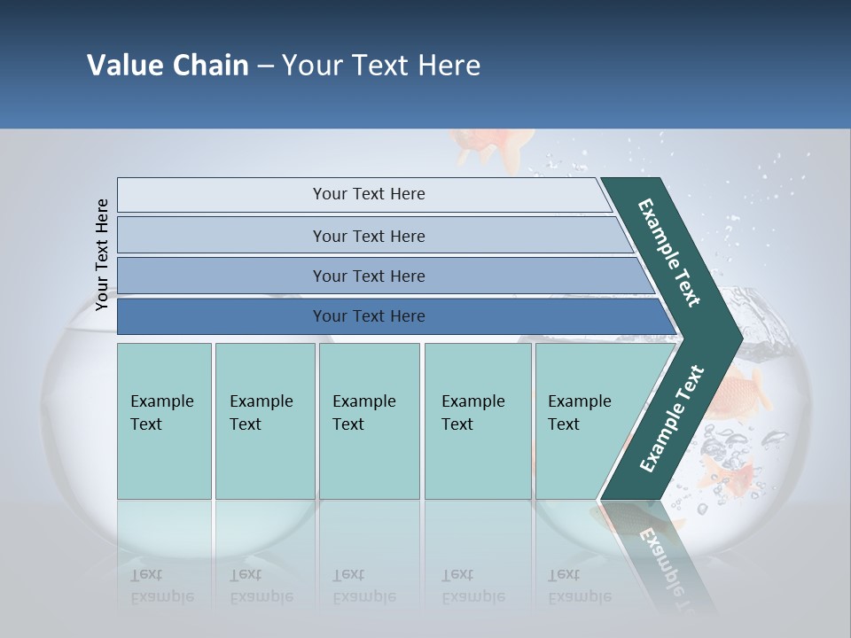 A Goldfish Jumping Out Of A Bowl Of Water PowerPoint Template