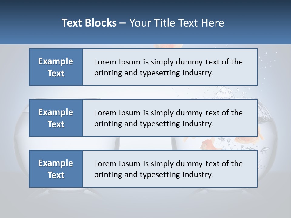 A Goldfish Jumping Out Of A Bowl Of Water PowerPoint Template