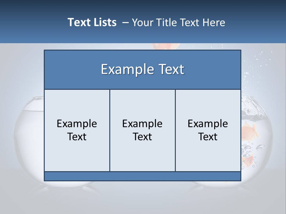 A Goldfish Jumping Out Of A Bowl Of Water PowerPoint Template