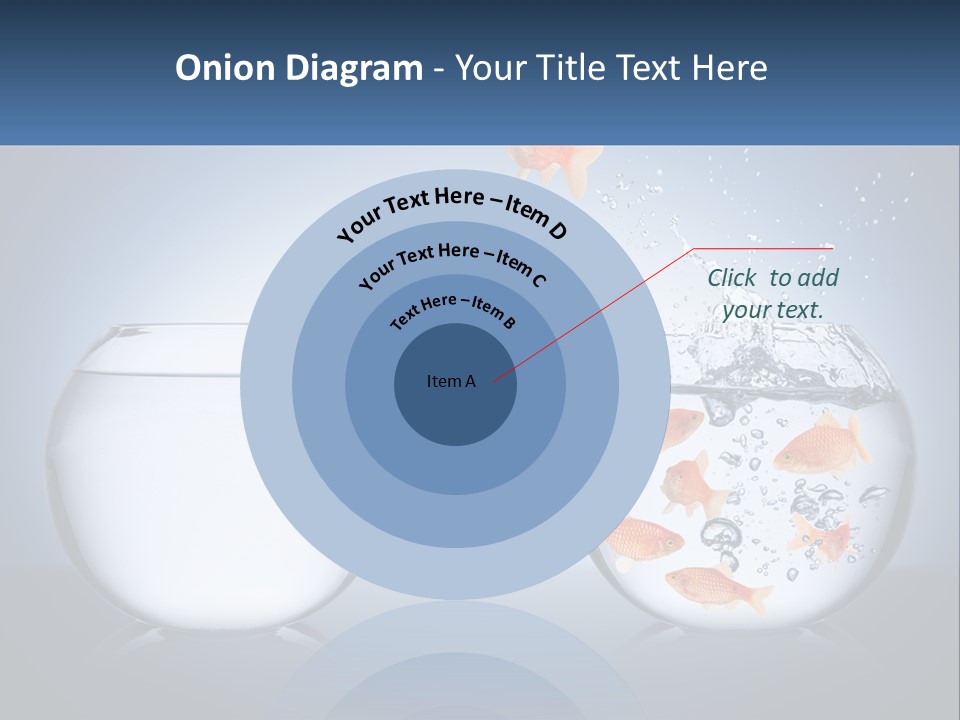 A Goldfish Jumping Out Of A Bowl Of Water PowerPoint Template