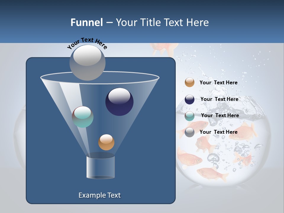 A Goldfish Jumping Out Of A Bowl Of Water PowerPoint Template