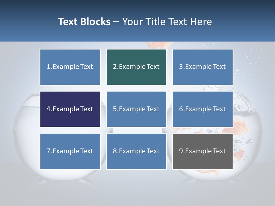 A Goldfish Jumping Out Of A Bowl Of Water PowerPoint Template