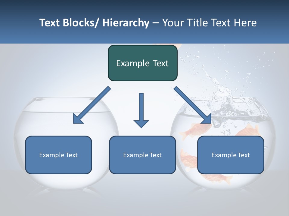 A Goldfish Jumping Out Of A Bowl Of Water PowerPoint Template