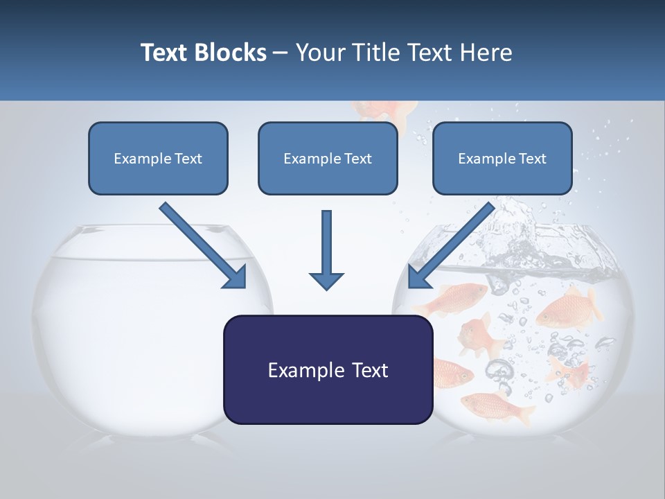A Goldfish Jumping Out Of A Bowl Of Water PowerPoint Template