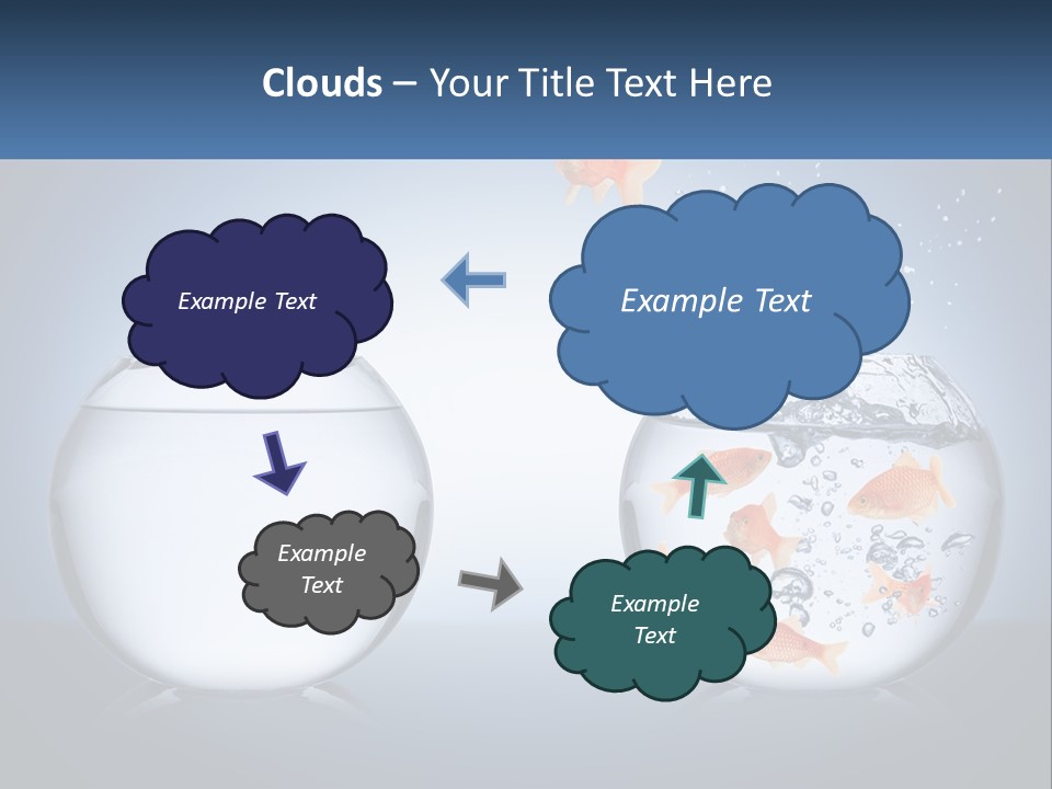 A Goldfish Jumping Out Of A Bowl Of Water PowerPoint Template