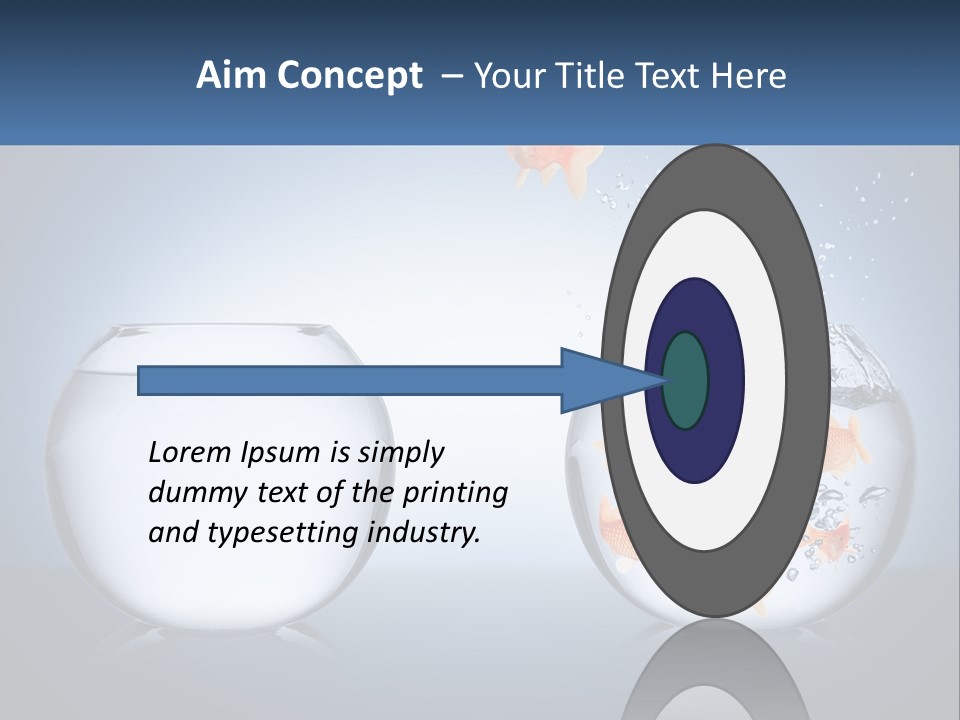 A Goldfish Jumping Out Of A Bowl Of Water PowerPoint Template