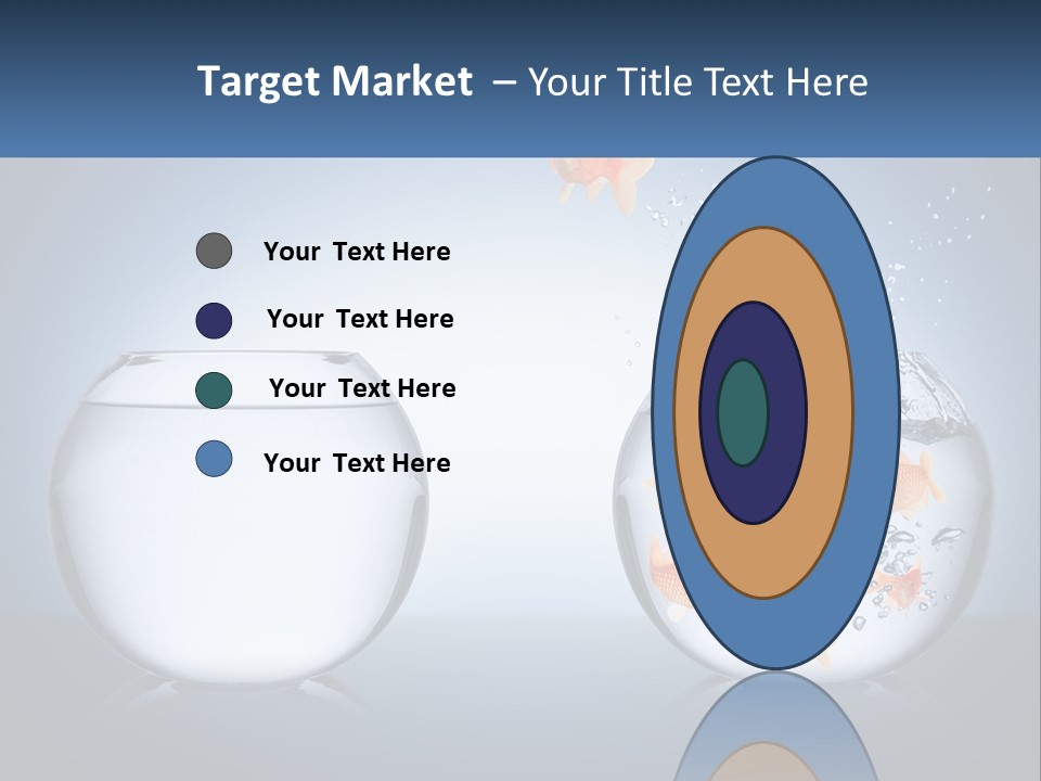 A Goldfish Jumping Out Of A Bowl Of Water PowerPoint Template