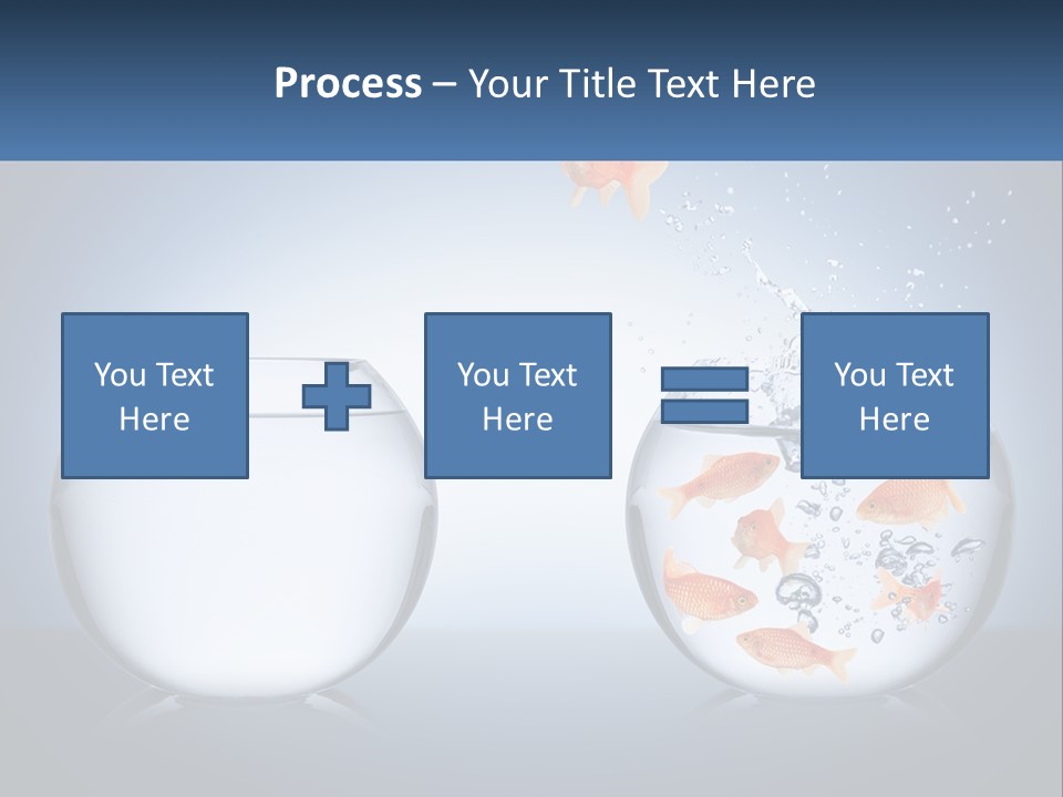 A Goldfish Jumping Out Of A Bowl Of Water PowerPoint Template