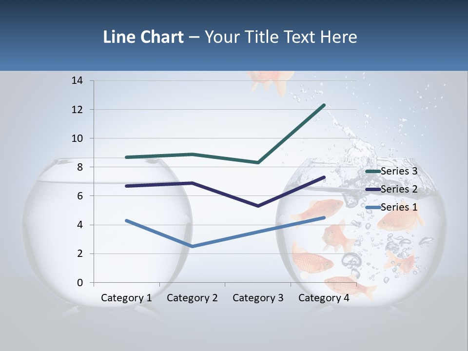 A Goldfish Jumping Out Of A Bowl Of Water PowerPoint Template