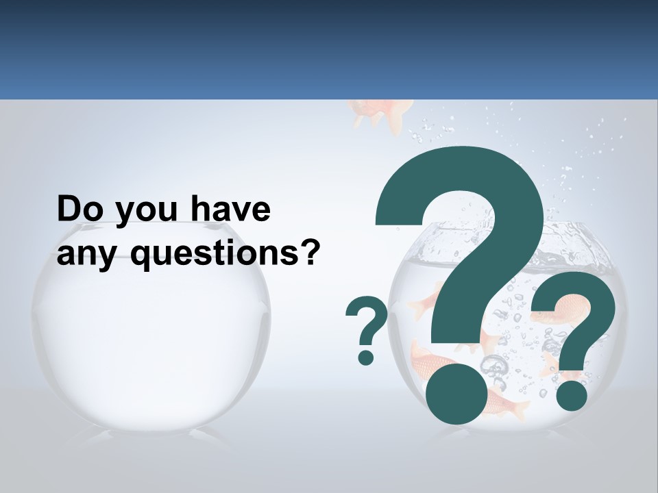 A Goldfish Jumping Out Of A Bowl Of Water PowerPoint Template