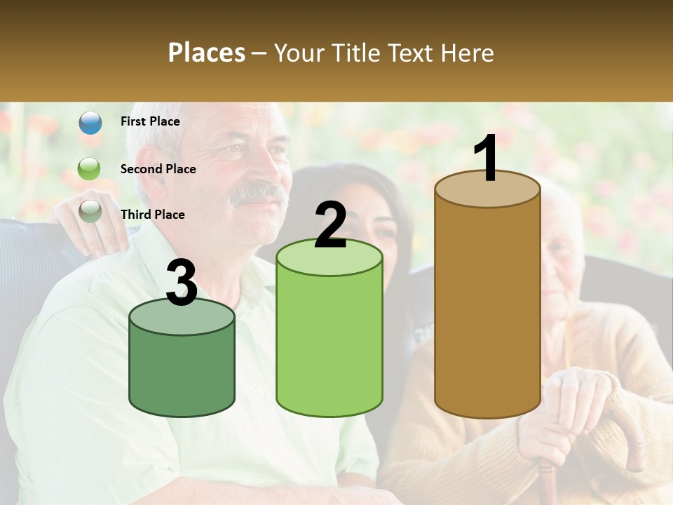 A Group Of People Sitting Next To Each Other PowerPoint Template