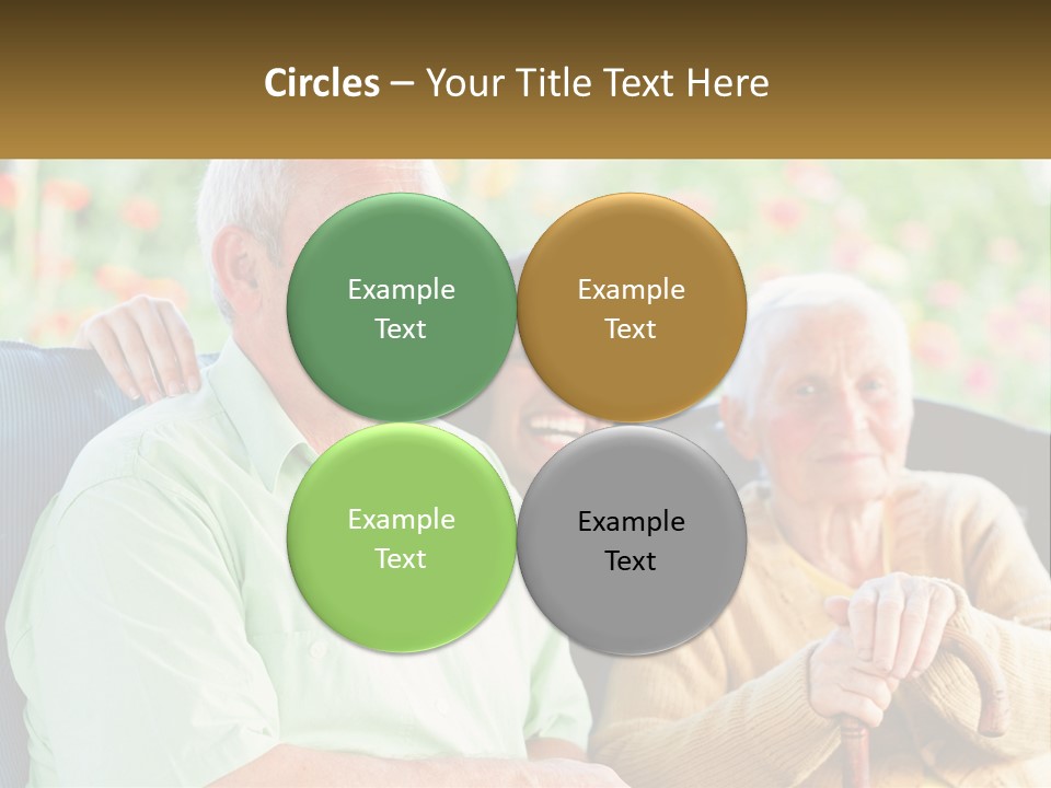 A Group Of People Sitting Next To Each Other PowerPoint Template