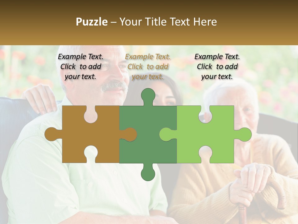 A Group Of People Sitting Next To Each Other PowerPoint Template