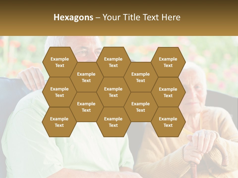 A Group Of People Sitting Next To Each Other PowerPoint Template