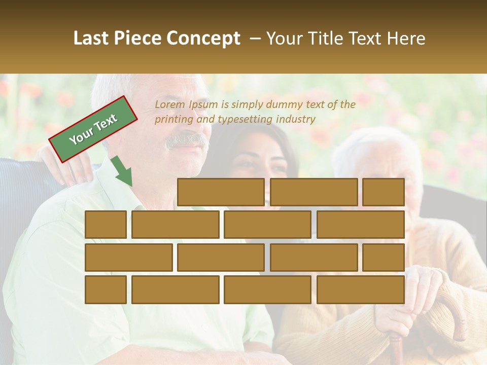 A Group Of People Sitting Next To Each Other PowerPoint Template