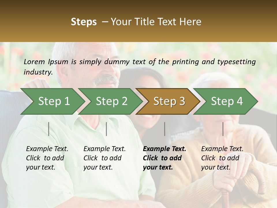 A Group Of People Sitting Next To Each Other PowerPoint Template