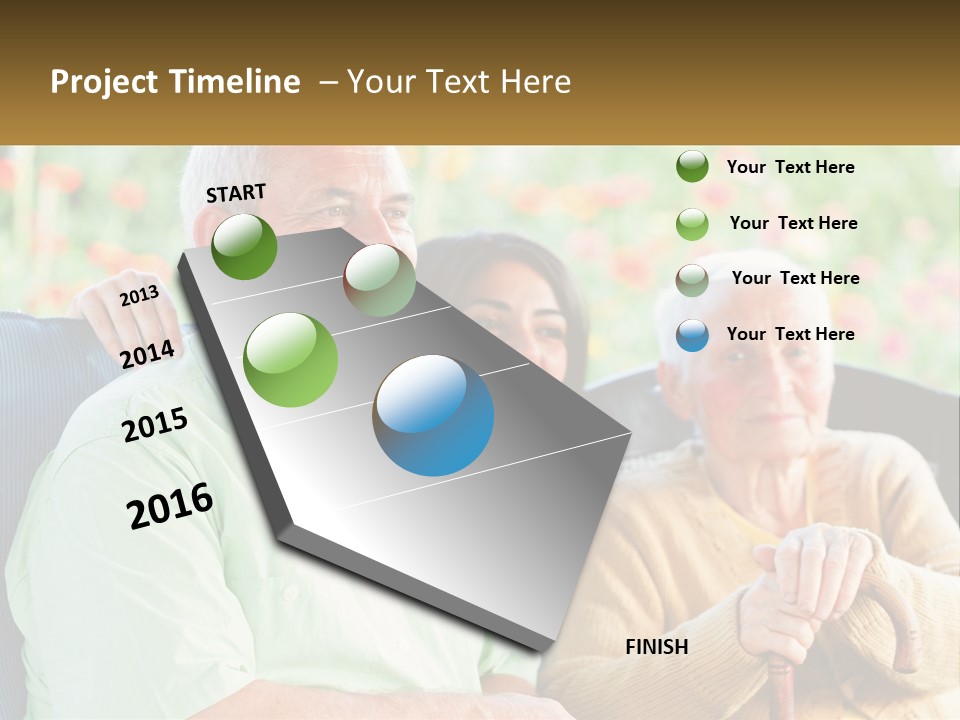 A Group Of People Sitting Next To Each Other PowerPoint Template