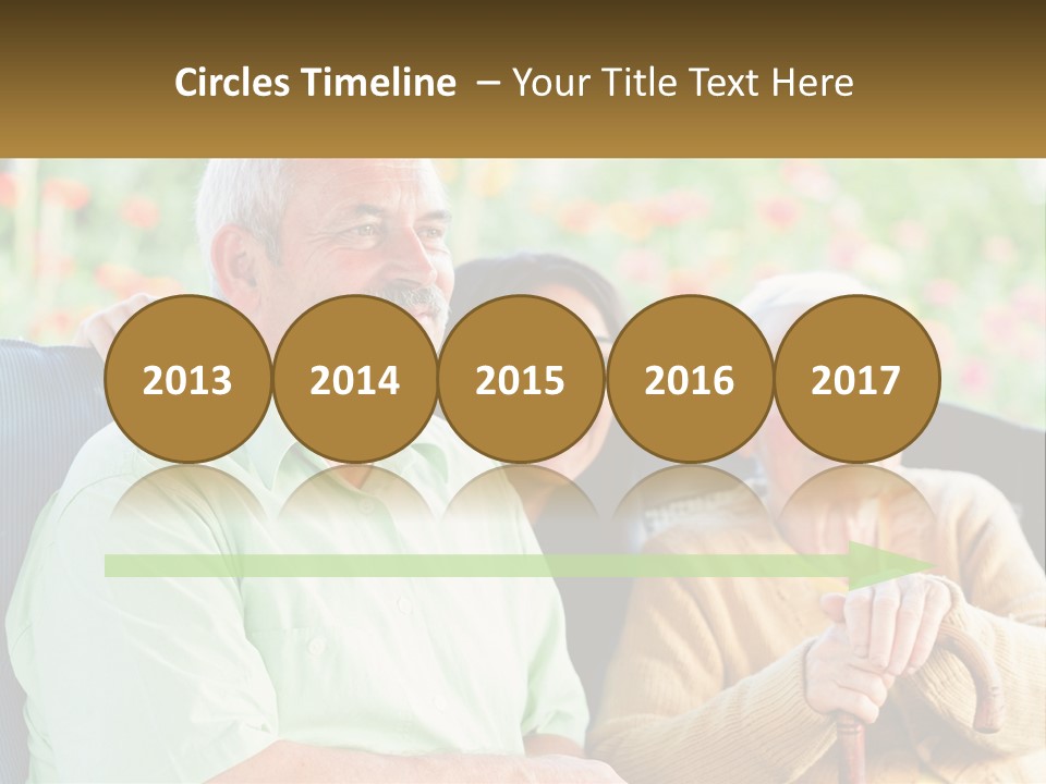 A Group Of People Sitting Next To Each Other PowerPoint Template