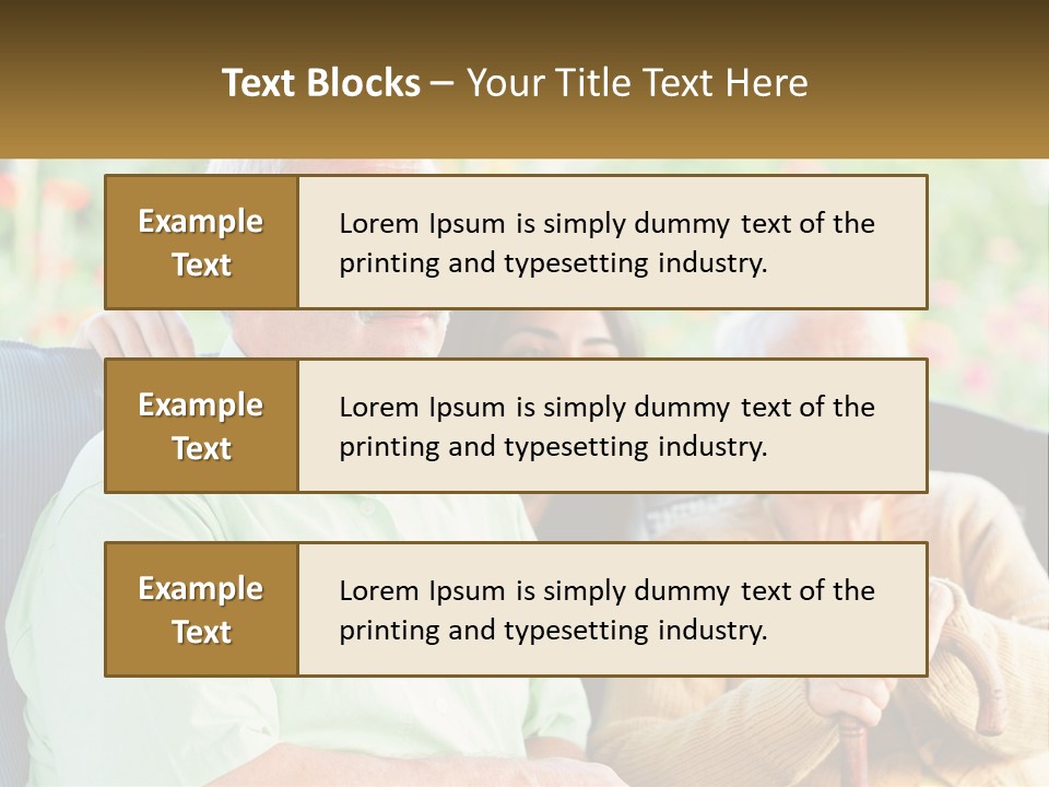 A Group Of People Sitting Next To Each Other PowerPoint Template