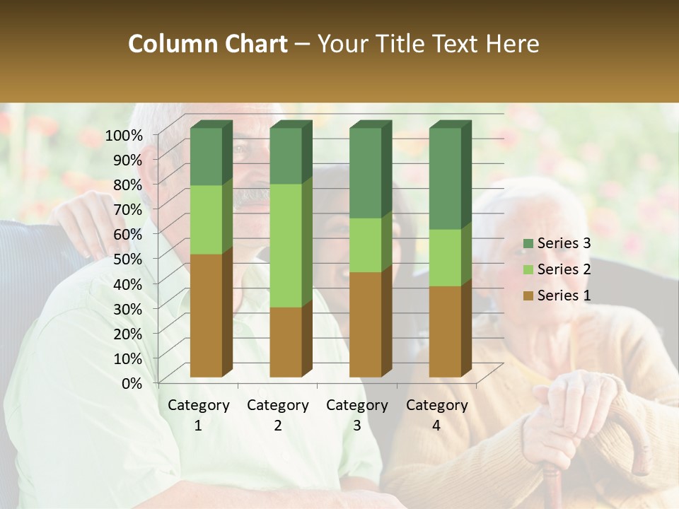 A Group Of People Sitting Next To Each Other PowerPoint Template