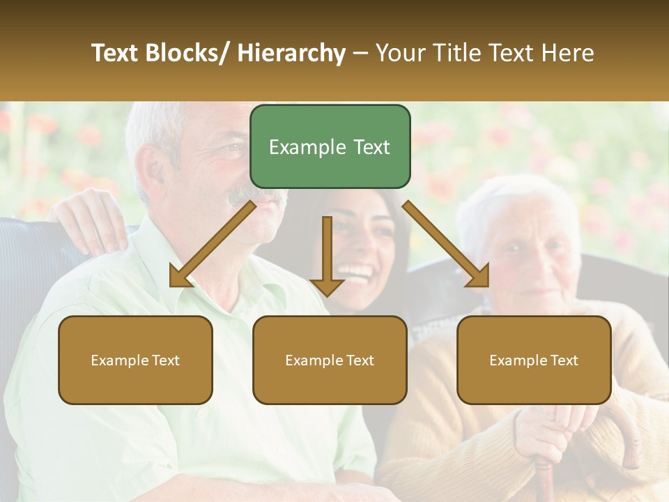 A Group Of People Sitting Next To Each Other PowerPoint Template