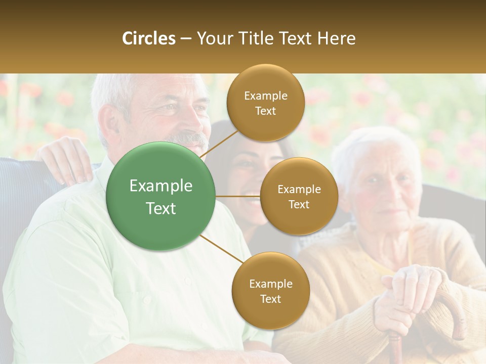 A Group Of People Sitting Next To Each Other PowerPoint Template