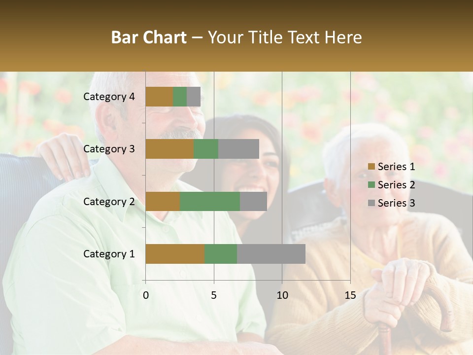 A Group Of People Sitting Next To Each Other PowerPoint Template